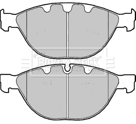 BORG & BECK Комплект тормозных колодок, дисковый тормоз BBP2178
